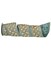 Contemporary Home Living Gold and Green Jeweled Diamond Dupioni Christmas Wired Ribbon 4" x 5 Yards